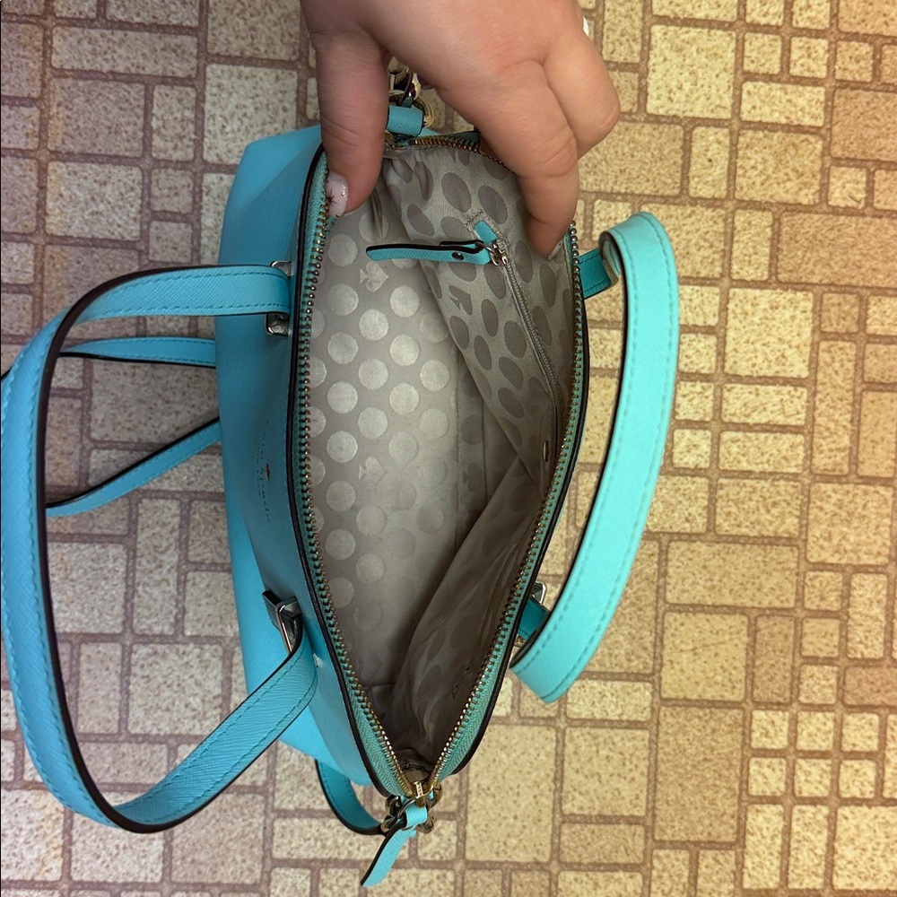 Kate Spade Light Blue Satchel and Wristlet Set - Picture 3 of 6
